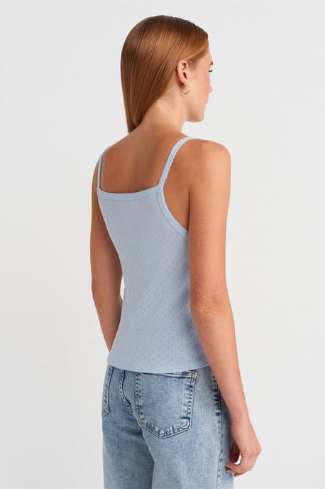 Strukturierte Baumwoll-Modal-Trägertop-Bluse - Image 2