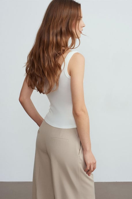 Rippenshirt Cami Bluse - Image 2