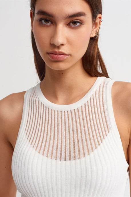 Rippstrick Ärmellose Strickbluse - Image 3
