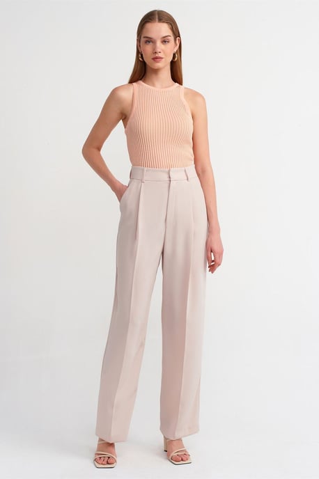 Rippstrick ärmellose Bluse - Image 3
