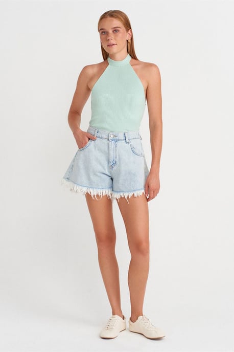 Rippenshirt im Neckholder Slim-Fit-Stil - Image 4