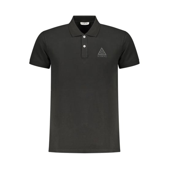 Schwarzes Poloshirt Mit Eisberg-dreieck-logo - Image 1
