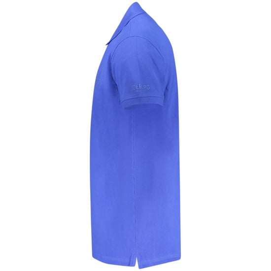 Blaues Poloshirt Mit Eisberg-dreieck-logo - Image 3