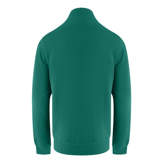 Aquascutum Active Fleecejacke Mit Kleinem Logo, Durchgehendem Reißverschluss Und Stehkragen, Jägergrün - Image 2