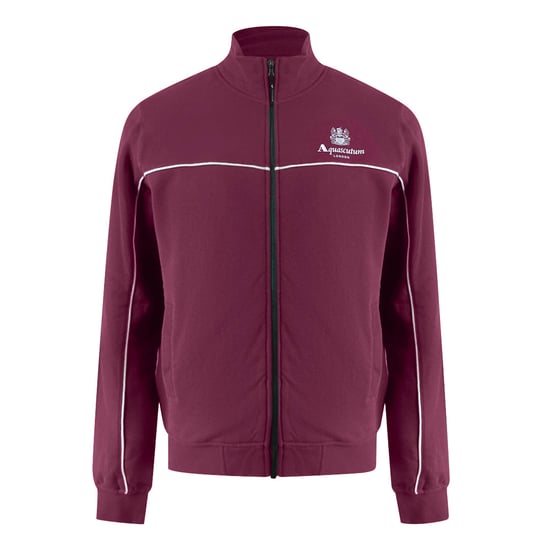 Aquascutum Active Piping Mock Neck Cordovan Fleece - Image 1