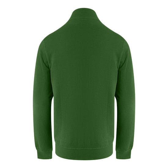 Aquascutum Active Piping Mock Neck Army Green Fleece - Image 2