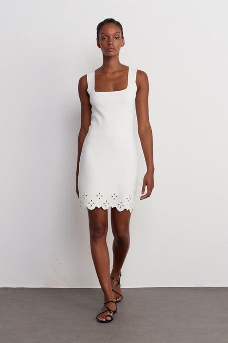 Besticktes ärmelloses Minikleid - Image 3