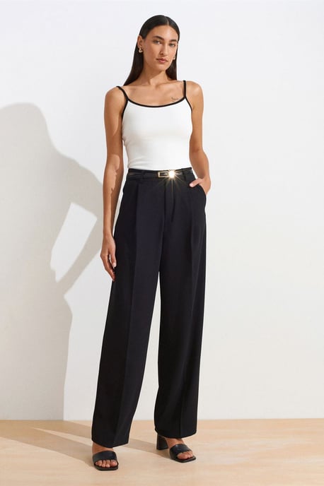 Farbblock Ripp-Ärmellose Bluse - Image 5