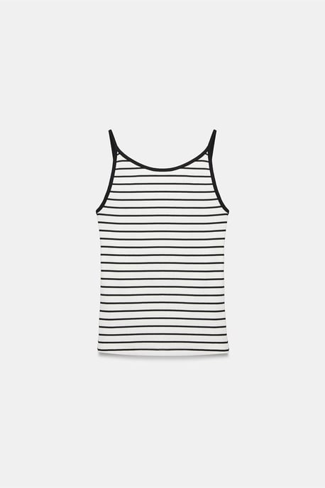 Dilvin Gestreifte ärmellose Cami-Bluse - Mehrfarbig - Image 5