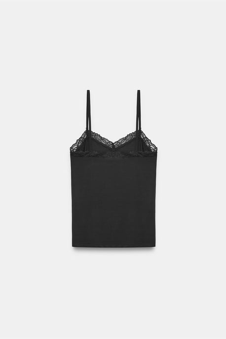 Slim-Fit Ärmellose V-Ausschnitt Cami-Bluse - Image 6