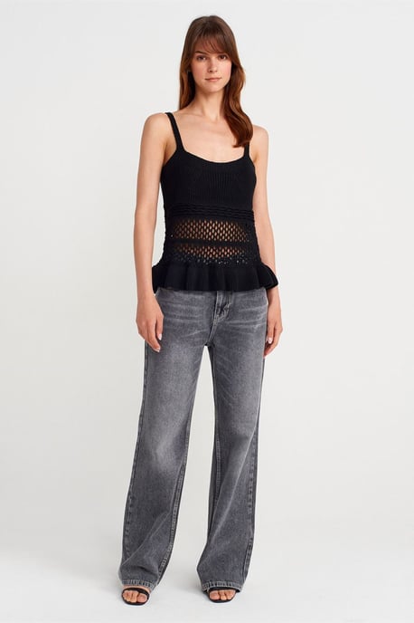 Taillierte Rippstrick-Cami-Bluse - Image 4