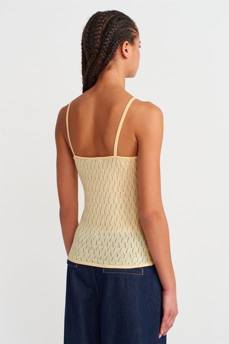 Texturierte Kurz-Cami-Bluse mit Schleifen-Detail - Image 2