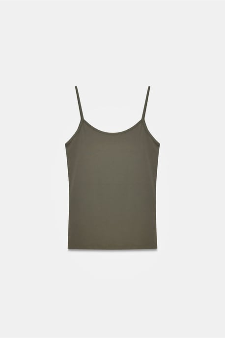 Schlanke Passform ärmellose Cami-Bluse - Image 6
