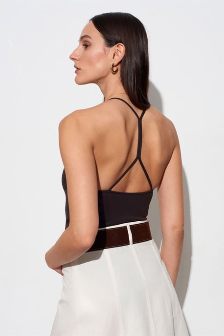 Schmal geschnittenes Cut-Out Halter-Body - Image 2