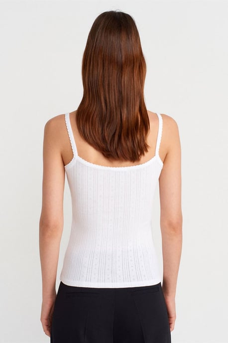 Slim Fit Rippstrick Baumwoll-Cami-Top - Image 2