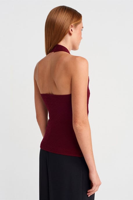 Rippstrick-Haltertop-Bluse - Image 2