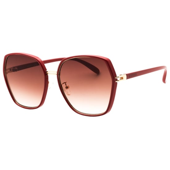 Guess Sonnenbrille Mit Braun-weißem Farbverlauf Und Glänzend Roten Gläsern - Image 2