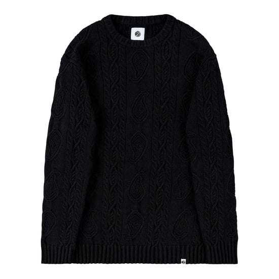 Pretty Green - "Marylebone" Pullover Top für Herren, Mit Zopfmuster, Langärmlig (Schwarz) - Image 2