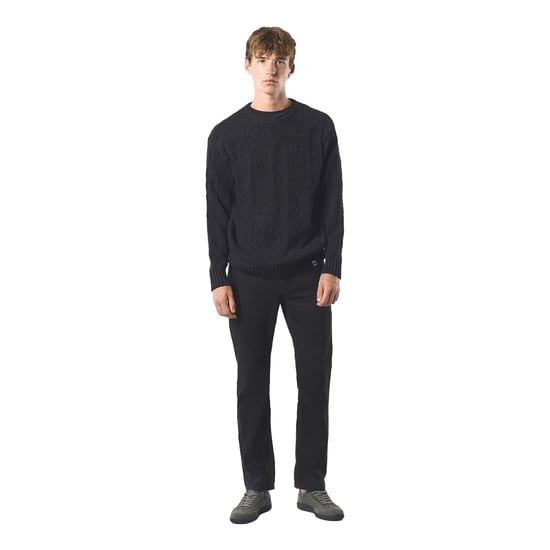 Pretty Green - "Marylebone" Pullover Top für Herren, Mit Zopfmuster, Langärmlig (Schwarz) - Image 4