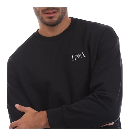 Emporio Armani EA7 - Sweatshirt für Herren, gerippt, Langärmlig (Dunkles Marineblau) - Image 3