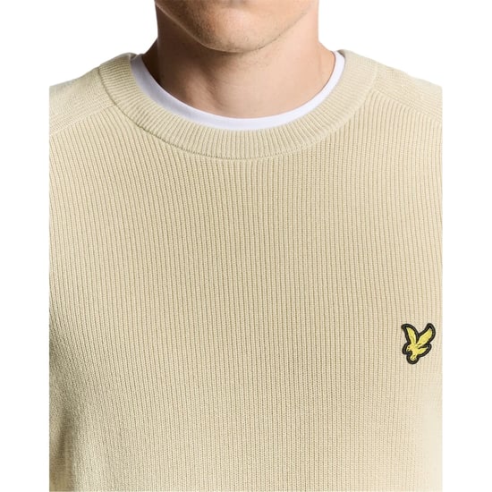 Lyle & Scott - Pullover für Herren, gerippt, Raglanärmel (Grau-Taupe) - Image 3