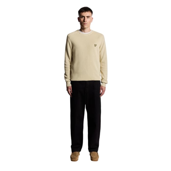 Lyle & Scott - Pullover für Herren, gerippt, Raglanärmel (Grau-Taupe) - Image 4
