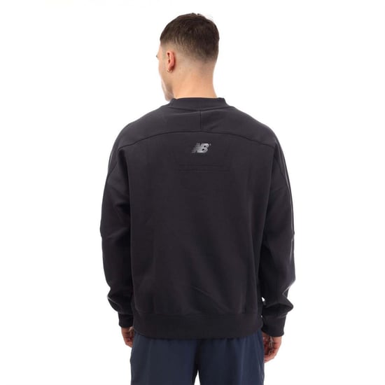 New Balance - Sweatshirt für Herren, Rundhalsausschnitt, Sweatshirt-Stoff (Marine) - Image 2
