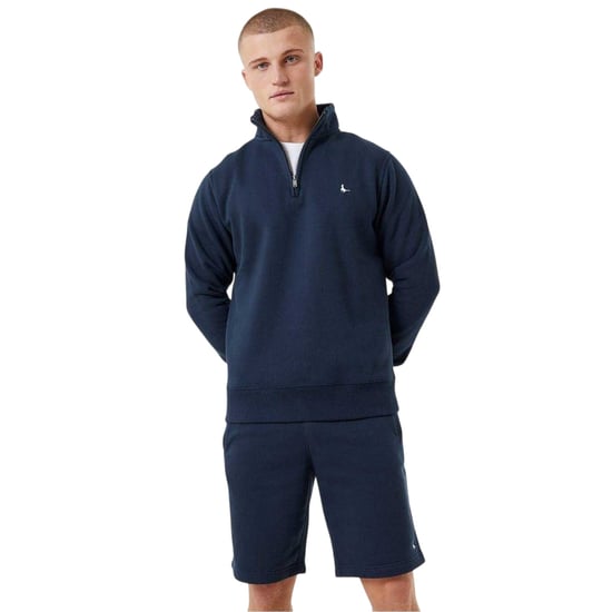 Jack Wills - "Barchester" Sweatshirt für Herren, mit kurzem Reißverschluss (Marine) - Image 1