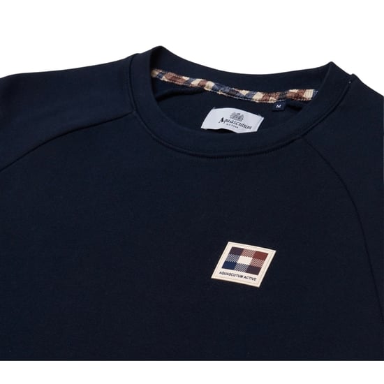 Aquascutum Active Patch Rundhalsausschnitt Marineblau - Image 2