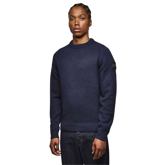 Weekend Offender - "Zagreb" Sweatshirt für Herren, Wollmischung (Marine) - Image 3