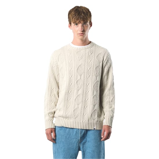 Pretty Green - "Marylebone" Pullover Top für Herren, Mit Zopfmuster, Langärmlig (Grau) - Image 1