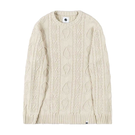 Pretty Green - "Marylebone" Pullover Top für Herren, Mit Zopfmuster, Langärmlig (Grau) - Image 2