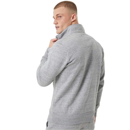 Jack Wills - "Barchester" Sweatshirt für Herren, mit kurzem Reißverschluss (Grau meliert) - Image 2