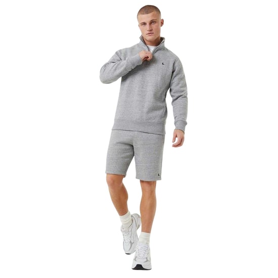 Jack Wills - "Barchester" Sweatshirt für Herren, mit kurzem Reißverschluss (Grau meliert) - Image 3