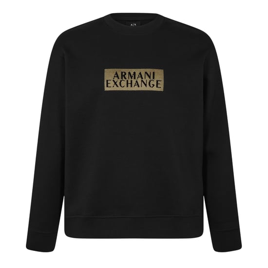Armani Exchange - Sweatshirt für Herren, Rundhalsausschnitt (Schwarz/Gold) - Image 2