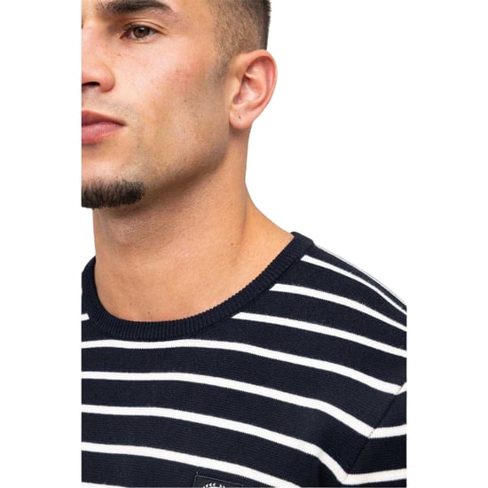 Marshall Artist - Pullover Top für Herren, Rippenstrick (Marine) - Image 4