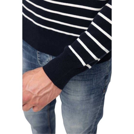 Marshall Artist - Pullover Top für Herren, Rippenstrick (Marine) - Image 5