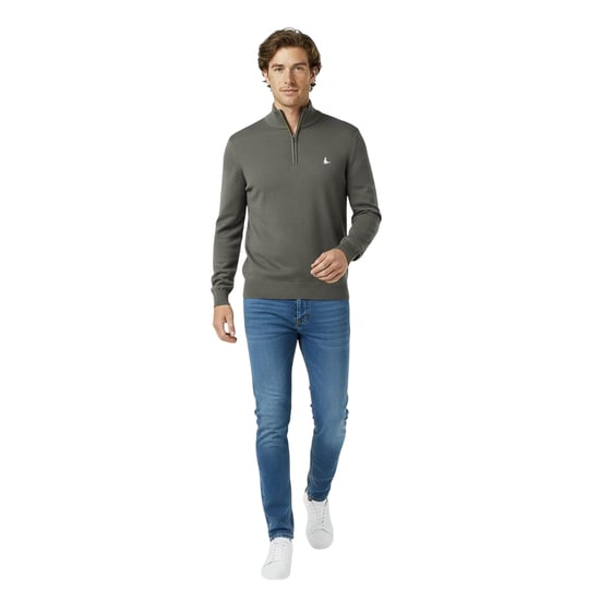 Jack Wills - Pullover für Herren, Weiter Stehkragen (Schiefer) - Image 3