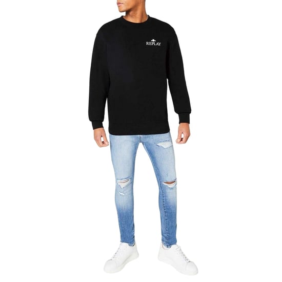 Replay - Sweatshirt für Herren, Rundhalsausschnitt (Schwarz) - Image 4