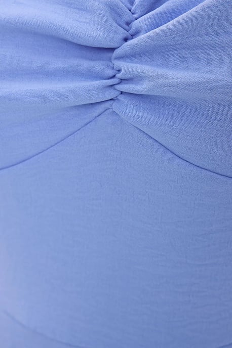 Herzchen-Ausschnitt Midi-Kleid mit seitlicher Schlitze - Image 5