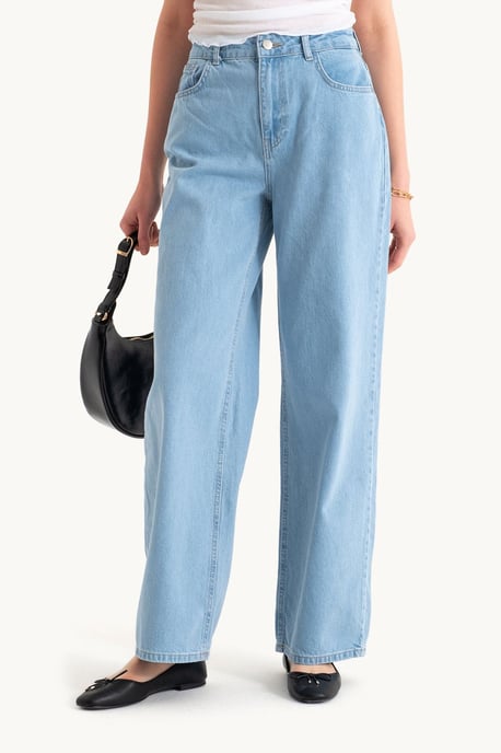 Hohe Taille Weite Beinen Jeans - Image 4
