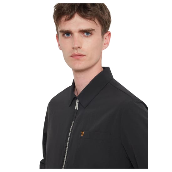 Farah - Hemdjacke für Herren (Schwarz) - Image 4