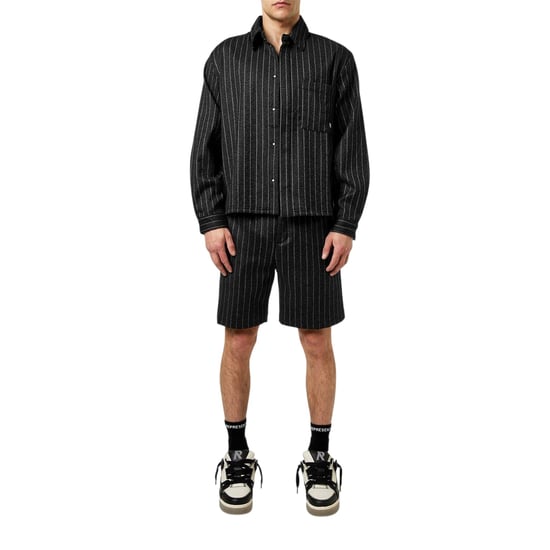 Represent - Hemdjacke für Herren, leger (Schwarz gestreift) - Image 5