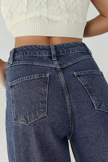 Hohe Taille Weite Beinen Jeans - Image 5