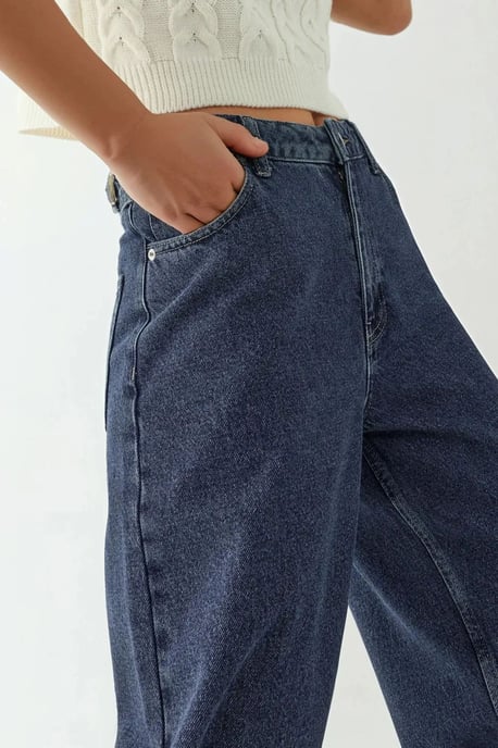 Hohe Taille Weite Beinen Jeans - Image 6