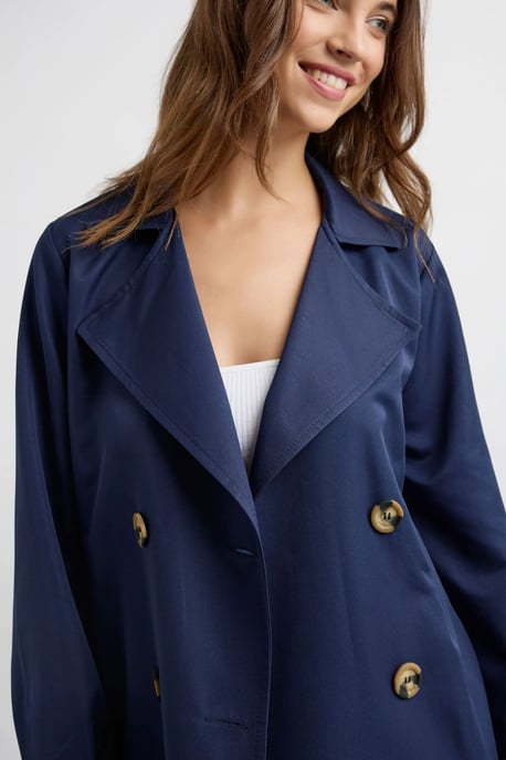 Doppelreihiger Gürtelt trenchcoat - Image 6