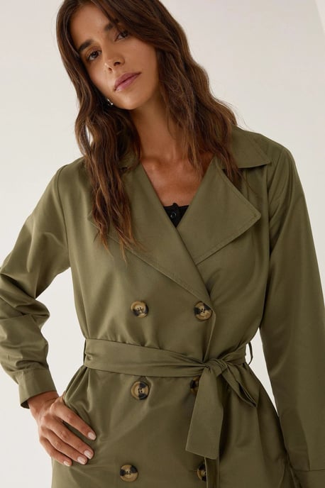 Doppelreihiger Gürtelt trenchcoat - Image 2