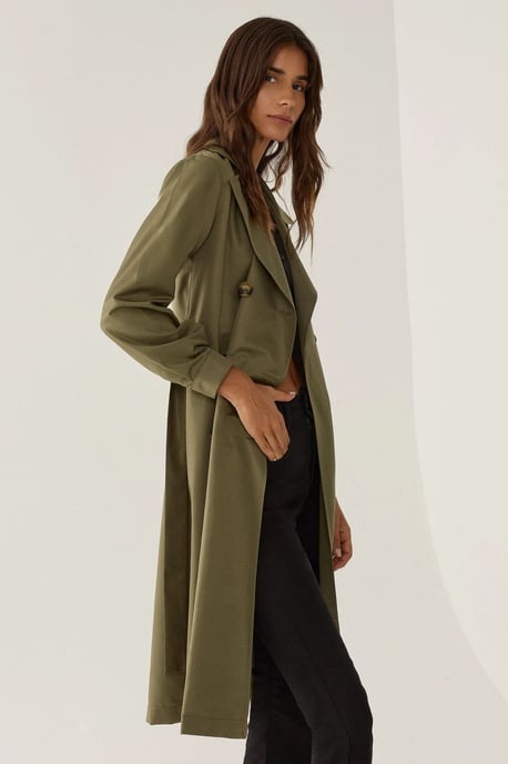 Doppelreihiger Gürtelt trenchcoat - Image 3