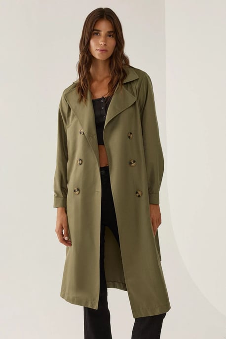 Doppelreihiger Gürtelt trenchcoat - Image 4