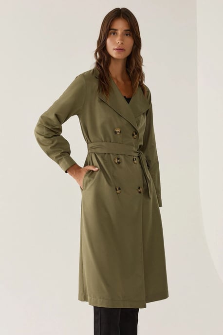 Doppelreihiger Gürtelt trenchcoat - Image 5